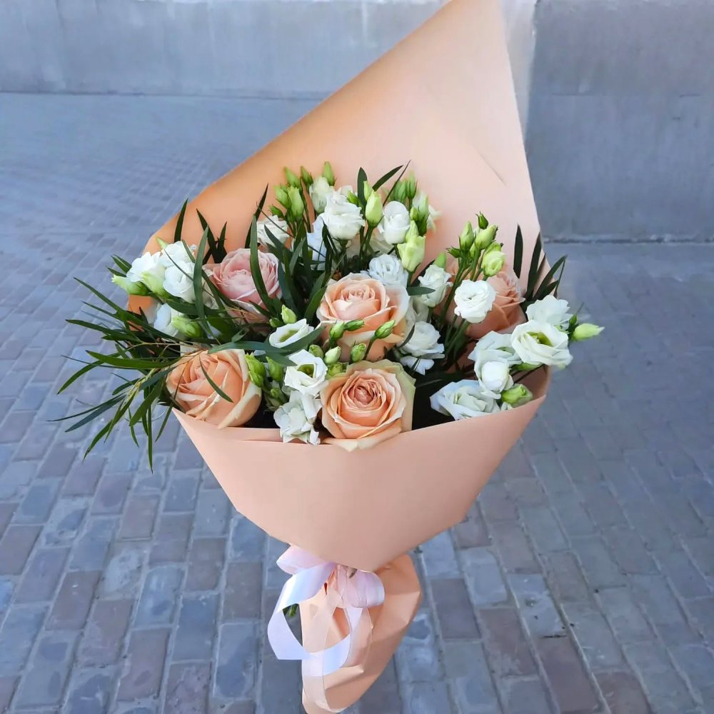 Букет роз Рассветная Симфония